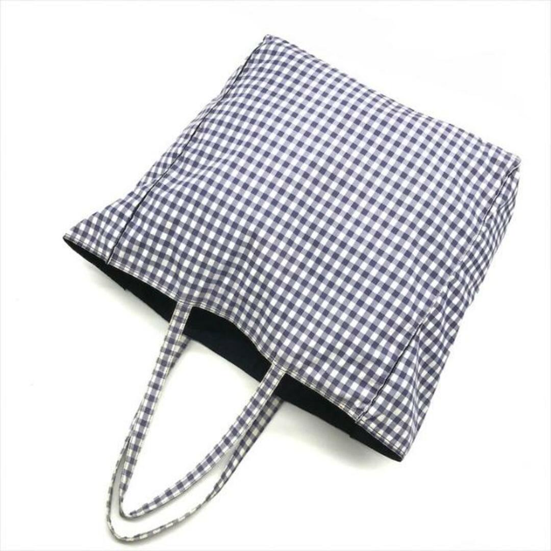 PRADA - 良品 PRADA プラダ 三角ロゴ プレート ギンガムチェック PRADA - 良品 PRADA プラダ 三角ロゴ プレート ギンガムチェック