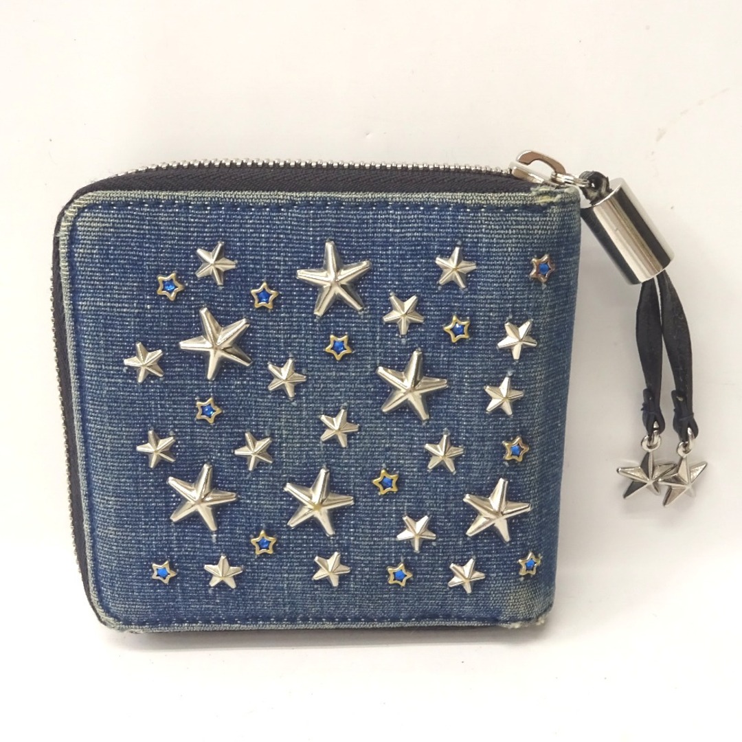 JIMMY CHOO ジミーチュウ ラウンドファスナー 長財布 ブラック JIMMY CHOO ジミーチュウ ラウンドファスナー 長財布 ブラック