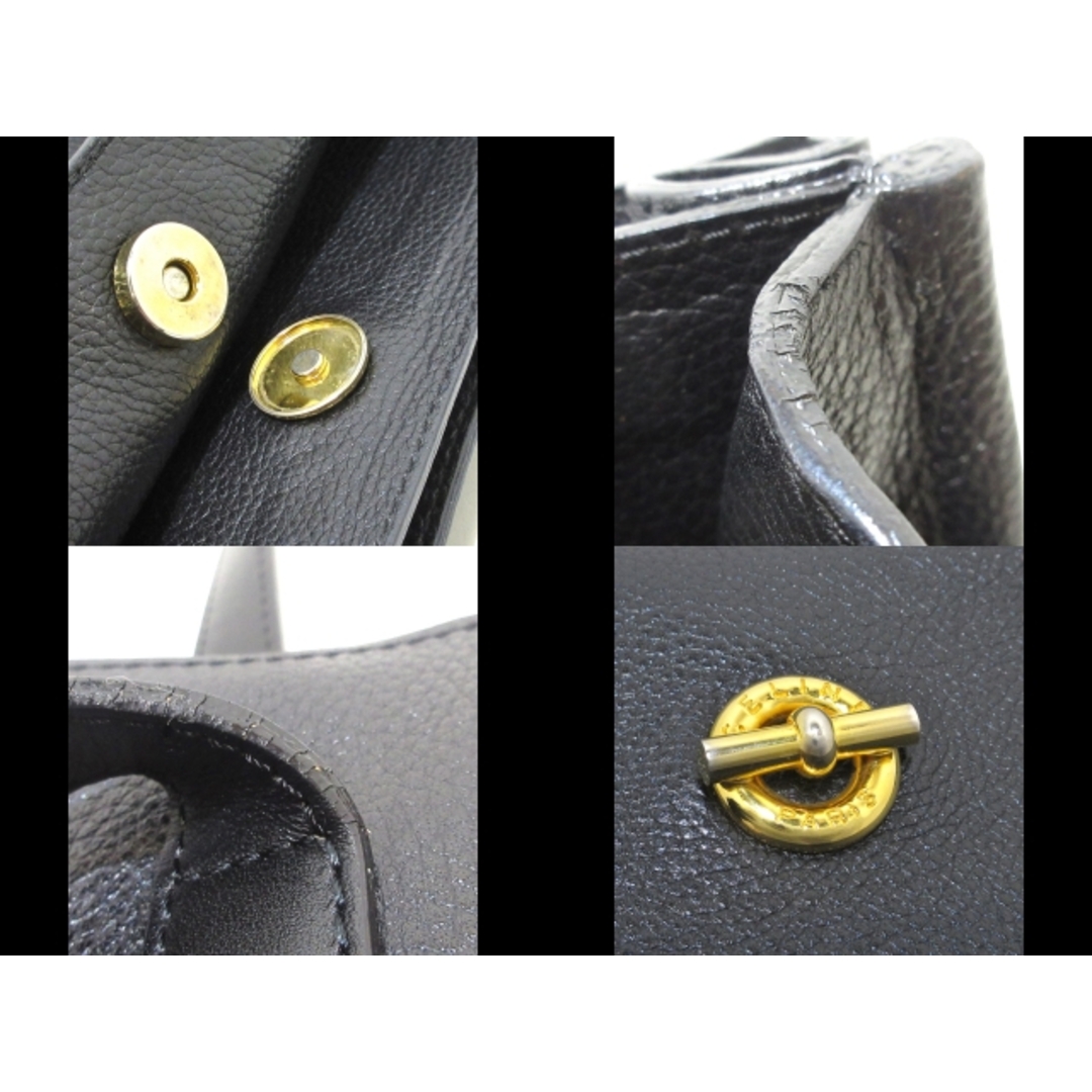CELINE(セリーヌ) ショルダーバッグ - 黒 ゴールド金具 レザー CELINE(セリーヌ) ショルダーバッグ - 黒 ゴールド金具 レザー