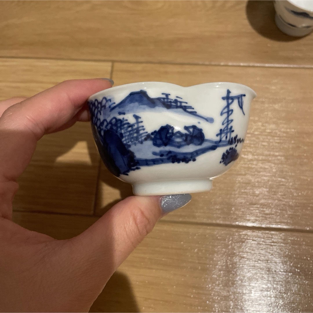 平安 竹泉 茶器セット 染付 煎茶器セット 急須 湯冷し 湯呑み 5 平安 竹泉 茶器セット 染付 煎茶器セット 急須 湯冷し 湯呑み 5