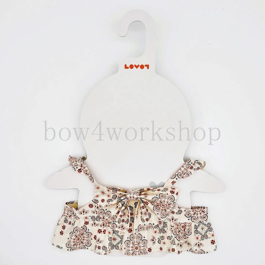新作 ラボットの服ハンドメイド リボンチュニックワンピース クラフト・布製品