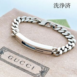 GUCCI - 【洗浄済】グッチ GUCCI 925 ブレスレット シルバー GUCCI - 【洗浄済】グッチ GUCCI 925 ブレスレット シルバー