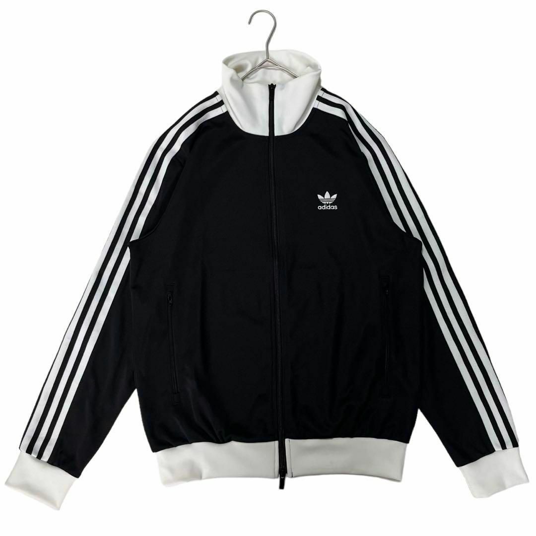 4156 美品 adidasトラックジャケット ベッケンバウアー 黒/白 XL 4156 美品 adidasトラックジャケット ベッケンバウアー 黒/白 XL