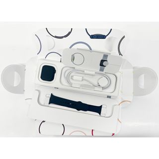アップルウォッチ(Apple Watch)のApple Watch Series 9 41mm GPS MR8W3J/A A2978 アルミニウムケース ミッドナイト スポーツバンド S/M アップルウォッチ R2406-211(腕時計)