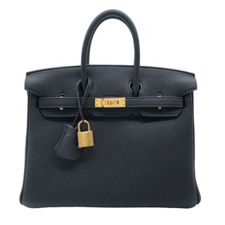 エルメス(HERMES)の　エルメス HERMES バーキン25 W刻 ブラック ゴールド金具 トゴ レディース ハンドバッグ(ハンドバッグ)