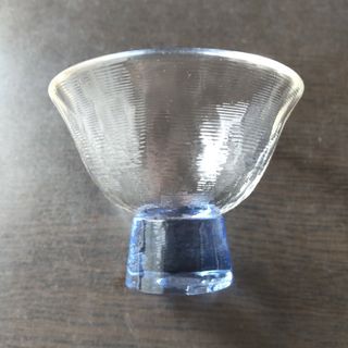 献血 10回 記念品 ガラス器 青(ノベルティグッズ)