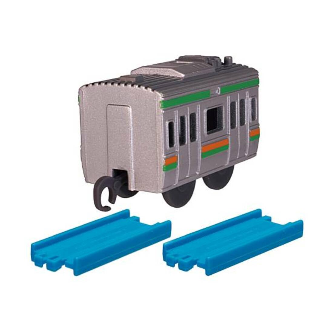 【E231系近郊電車(中間車)+直線レール×2】カプセルプラレール わくわく乗り継ぎ!特急&普通列車編 エンタメ/ホビーのアニメグッズ(その他)の商品写真
