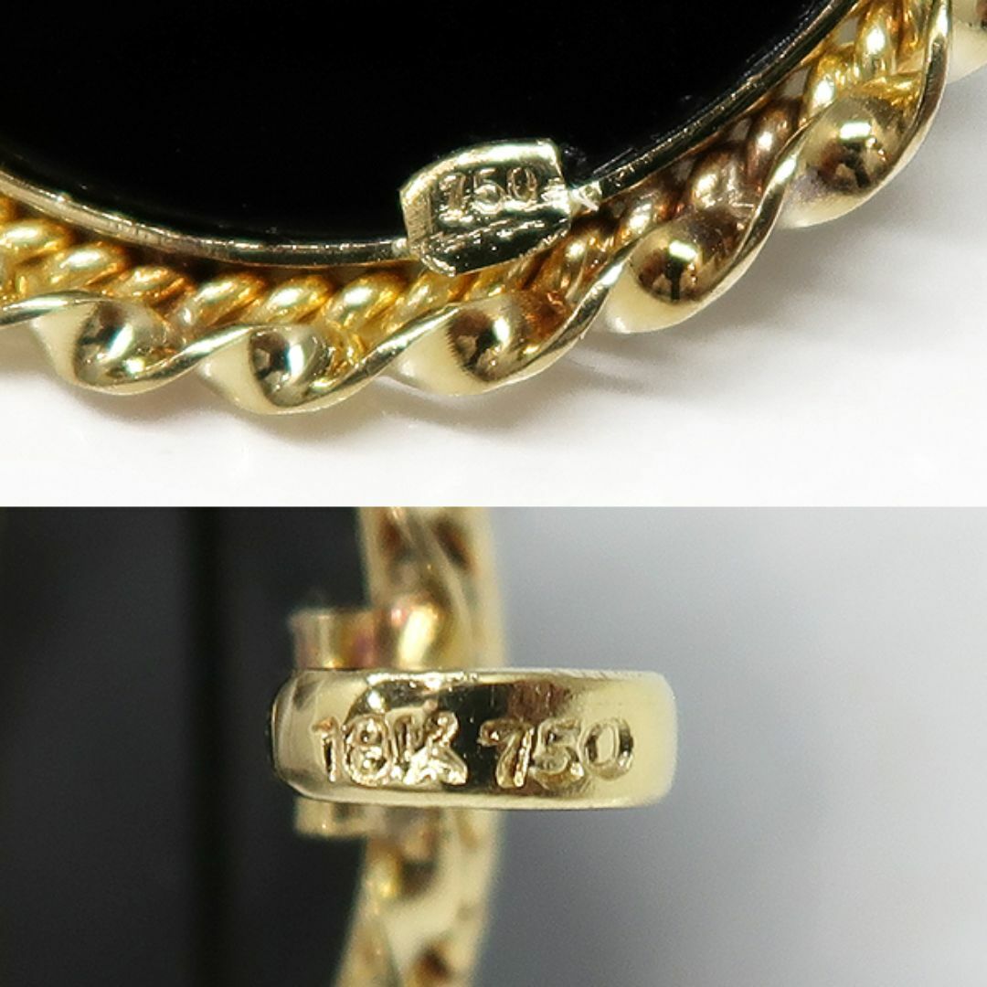 K18 オパールカメオ オニキス ペンダント ブローチ 18K オパール K18 オパールカメオ オニキス ペンダント ブローチ 18K オパール
