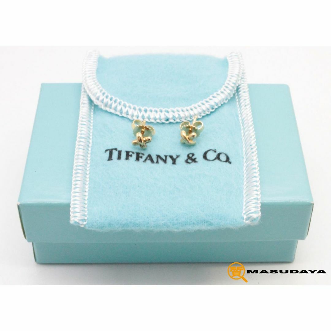 Tiffany & Co. - ティファニー クロスステッチピアス750/K18YG Tiffany & Co. - ティファニー クロスステッチピアス750/K18YG