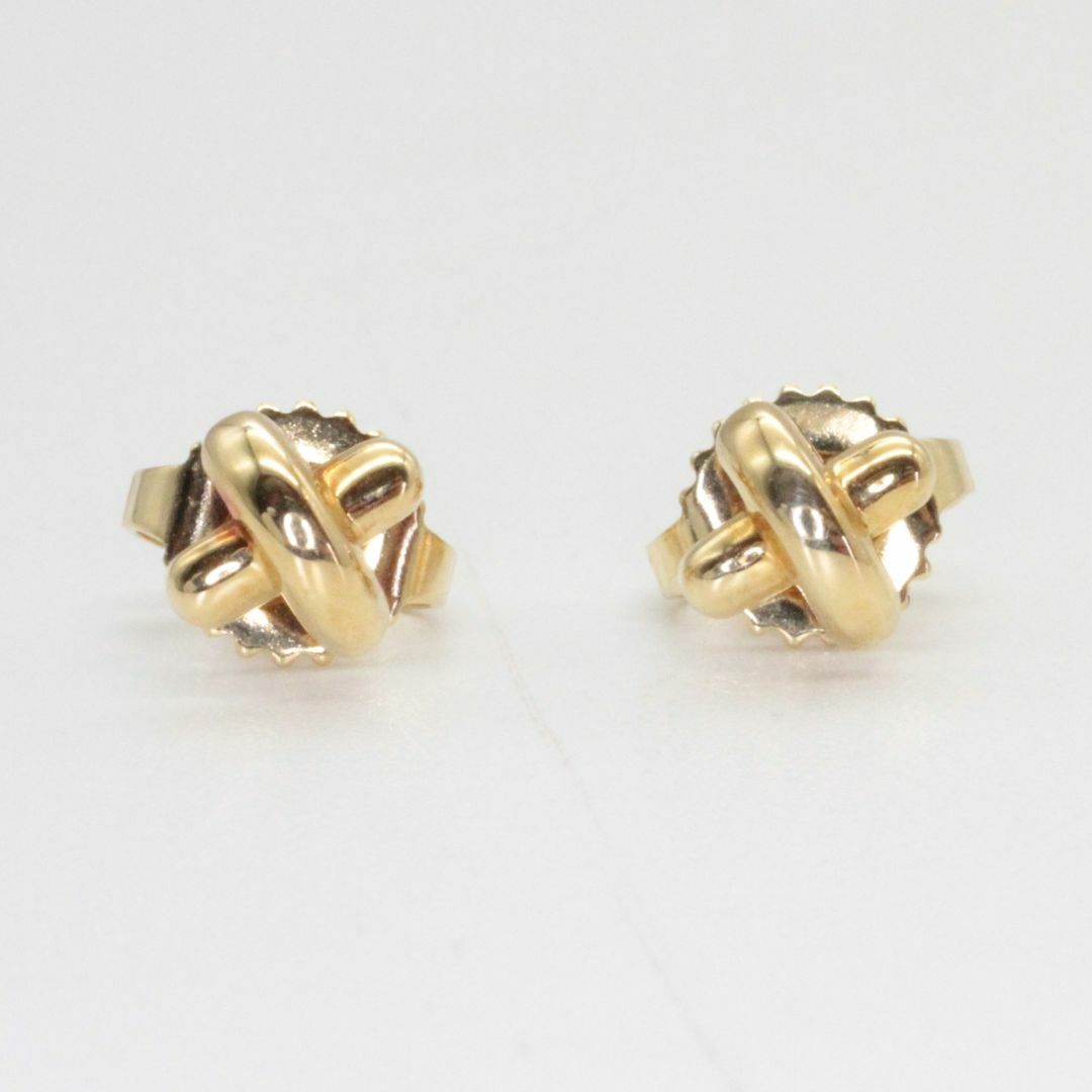 Tiffany & Co. - ティファニー クロスステッチピアス750/K18YG Tiffany & Co. - ティファニー クロスステッチピアス750/K18YG