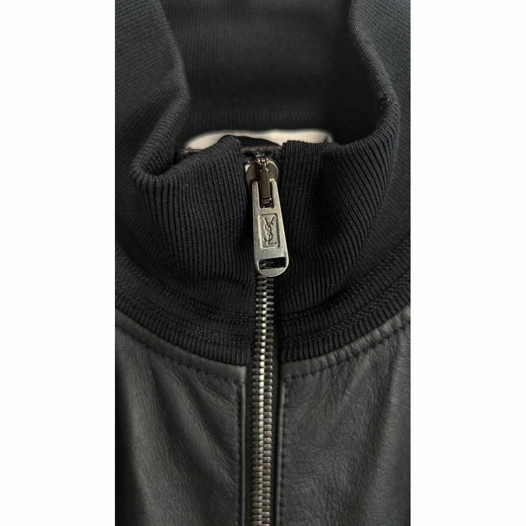 Yves Saint Laurent - イヴサンローラン 切替 レザー ジャケット Yves Saint Laurent - イヴサンローラン 切替 レザー ジャケット