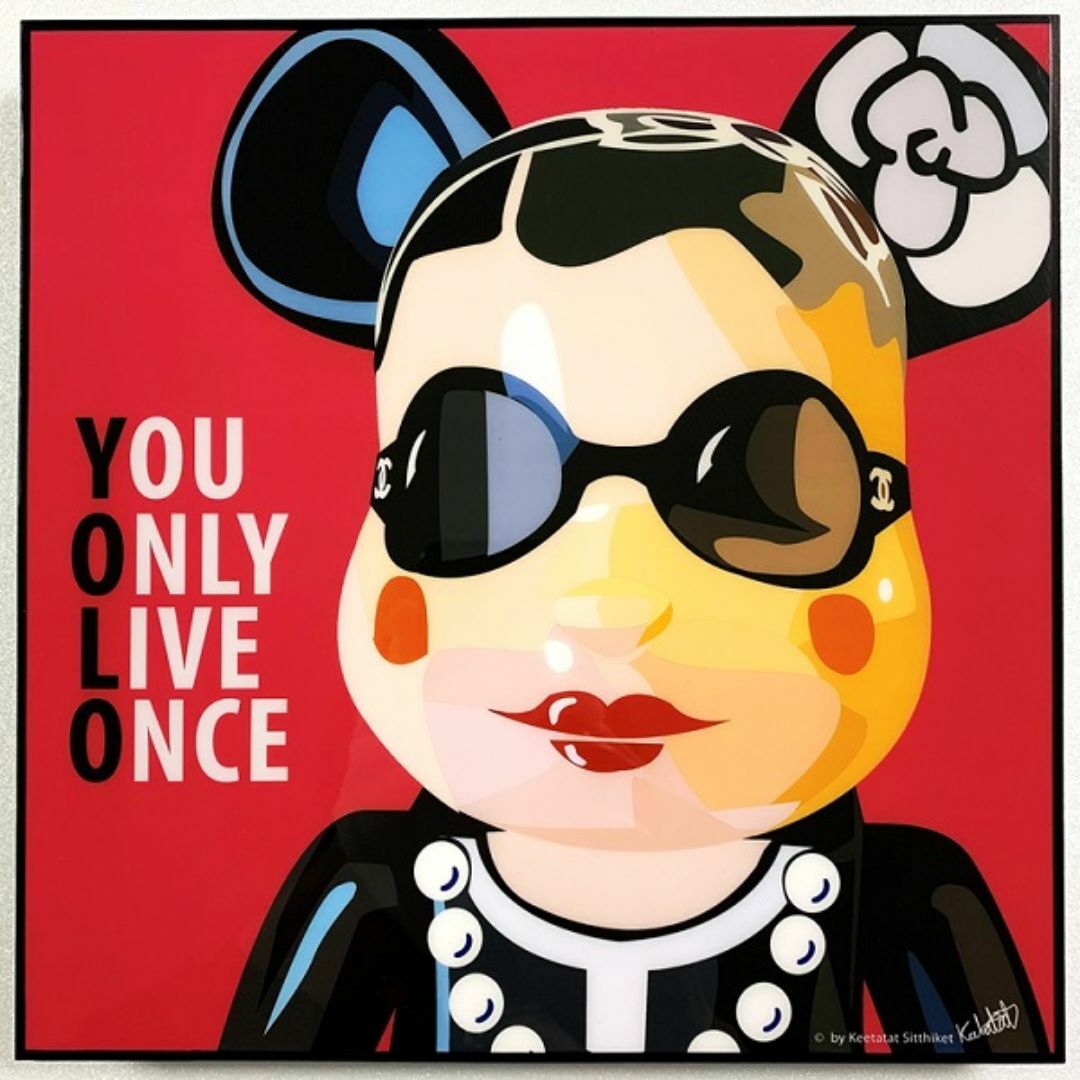 BE@RBRICK ベアブリック (YOLO) / 大人気ポップアートパネルの BE@RBRICK ベアブリック (YOLO) / 大人気ポップアートパネルの