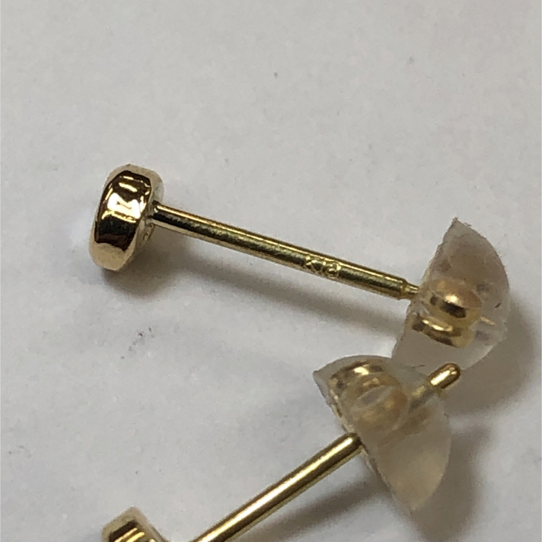 K18 ゴールド ダイヤモンドピアス レディース 1ペア ダイヤふせこみ K18 ゴールド ダイヤモンドピアス レディース 1ペア ダイヤふせこみ