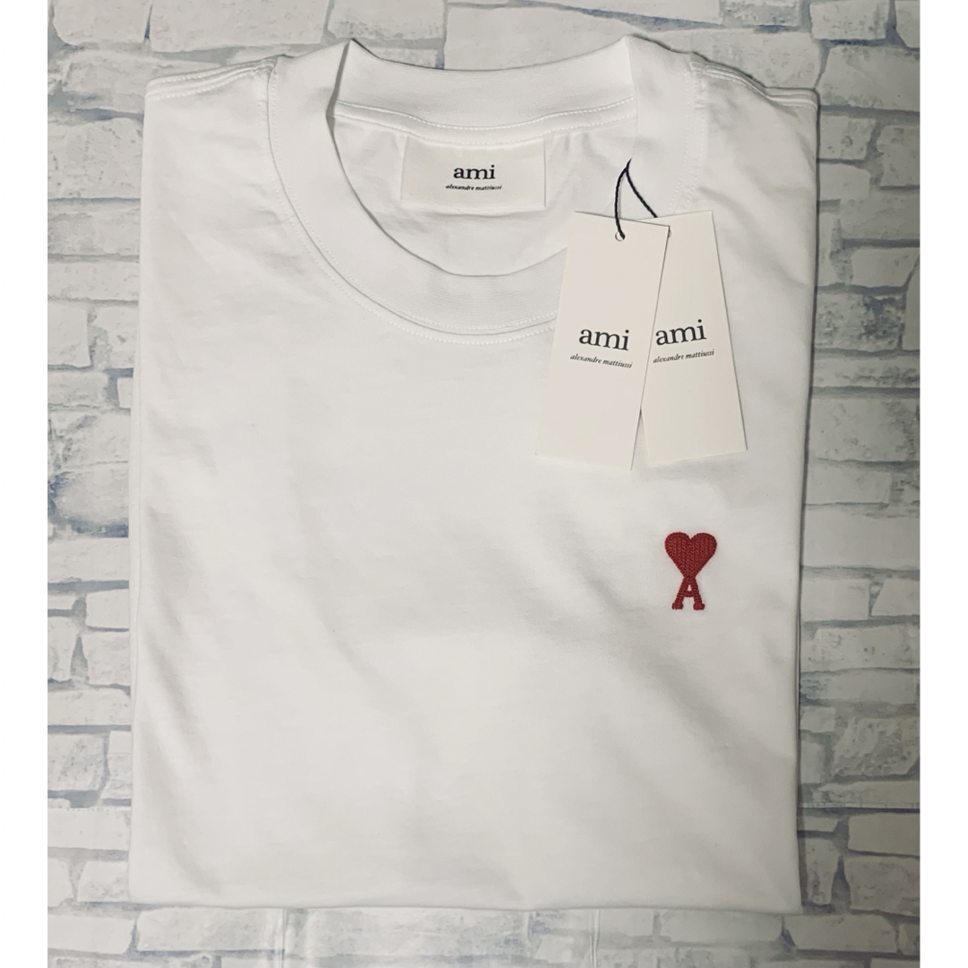 ami - 【新品タグ付】Ami Paris オーガニックコットンTシャツ S ami - 【新品タグ付】Ami Paris オーガニックコットンTシャツ S