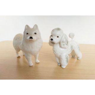 レトロ！犬の置物(2つ)(置物)