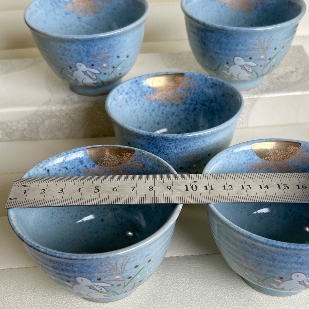 有田焼 - 有田焼 清秀 月うさぎ 金彩 和食器セット 長皿 銘々皿 有田焼 - 有田焼 清秀 月うさぎ 金彩 和食器セット 長皿 銘々皿