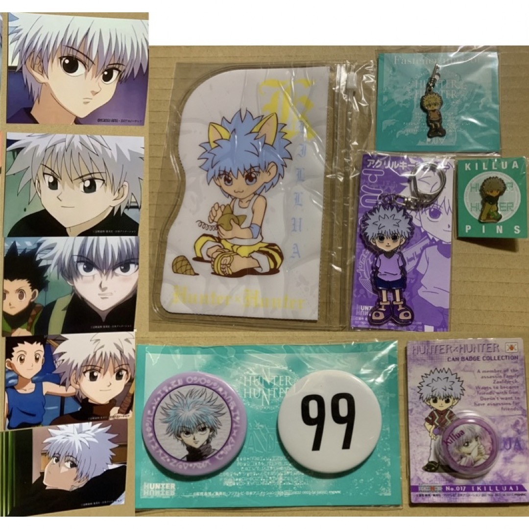 旧 HUNTER × HUNTER 缶バッジセット キルア 缶バッジ フジ版の 旧 HUNTER × HUNTER 缶バッジセット キルア 缶バッジ フジ版の