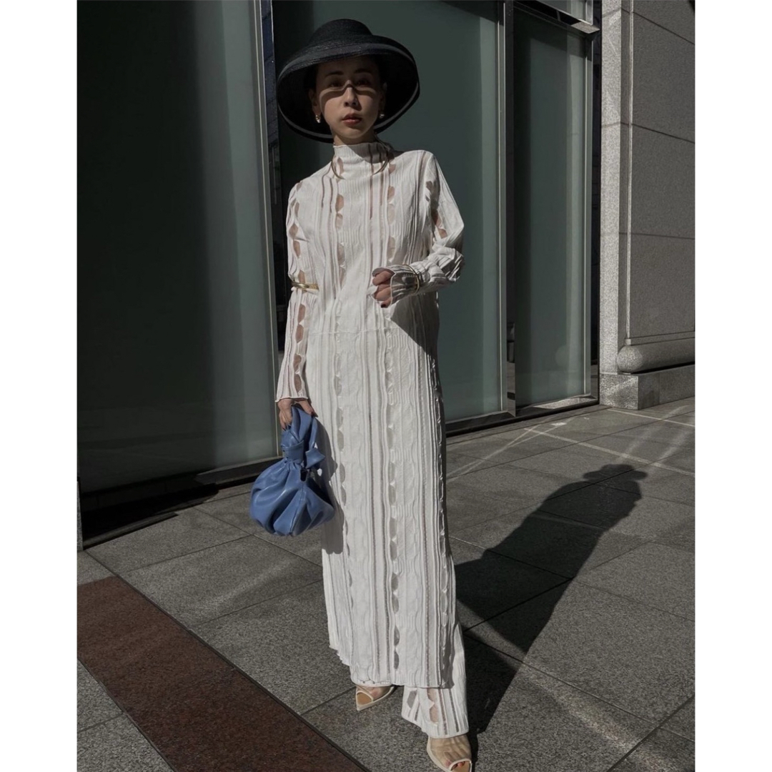 Ameri VINTAGE - 新品未使用♡ MEDI SHEER GEOMETRIC KNIT DRESS Ameri VINTAGE - 新品未使用♡ MEDI SHEER GEOMETRIC KNIT DRESS