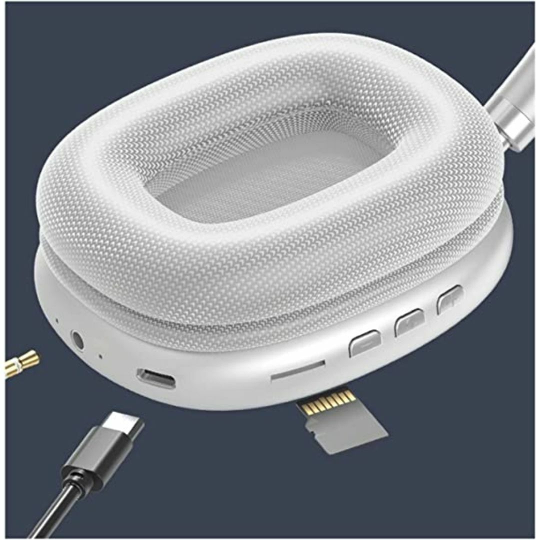 ワイヤレスヘッドホン P 白 シルバーの通販 by カミモク's shop ワイヤレスヘッドホン P 白 シルバーの通販 by カミモク's shop