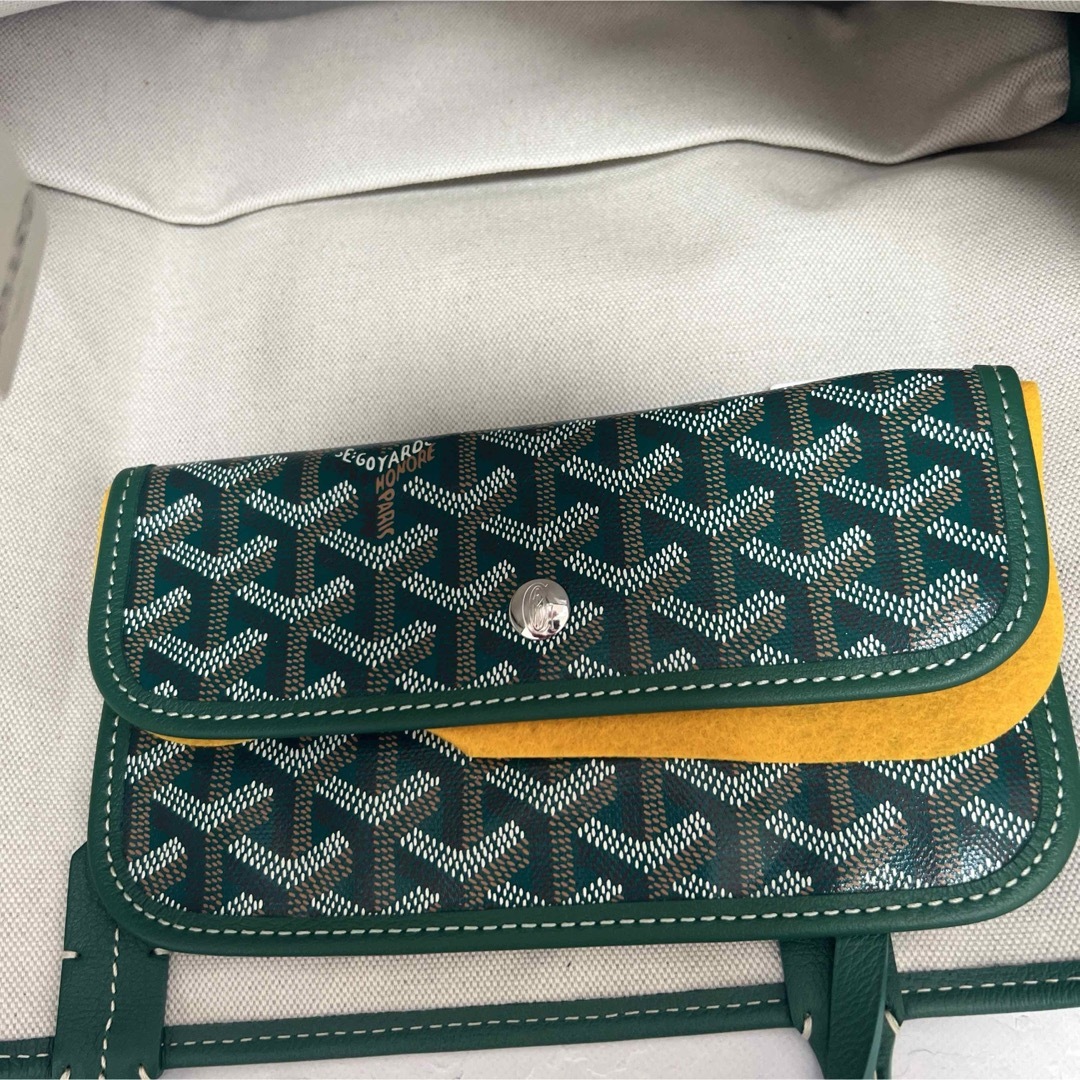 GOYARD - 新品未使用 ゴヤール サンルイPMトートバッググリーン GOYARD - 新品未使用 ゴヤール サンルイPMトートバッググリーン