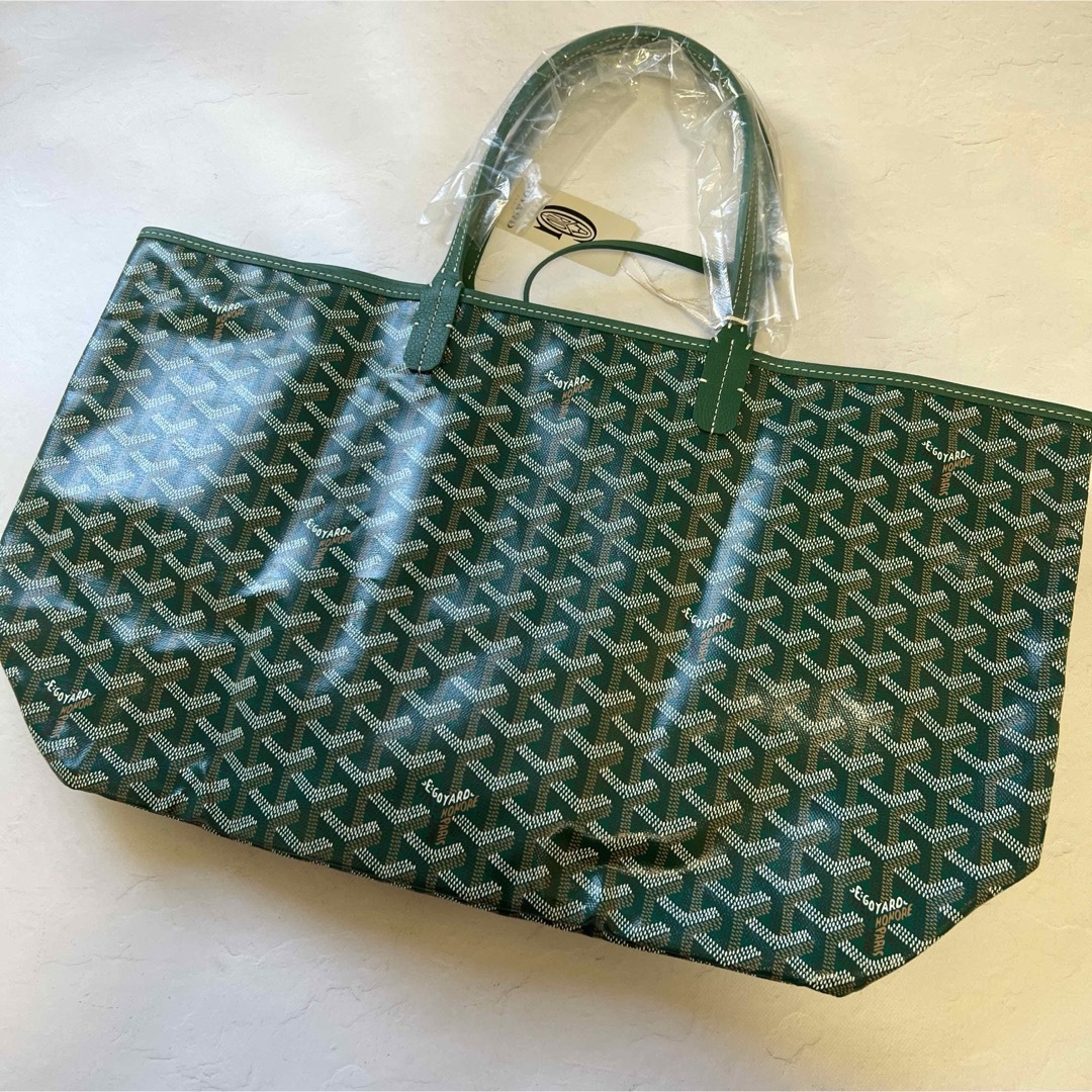GOYARD - 新品未使用 ゴヤール サンルイPMトートバッググリーン GOYARD - 新品未使用 ゴヤール サンルイPMトートバッググリーン