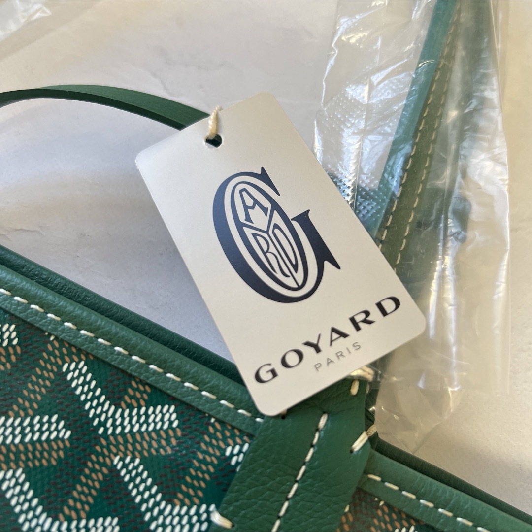 GOYARD - 新品未使用 ゴヤール サンルイPMトートバッググリーン GOYARD - 新品未使用 ゴヤール サンルイPMトートバッググリーン