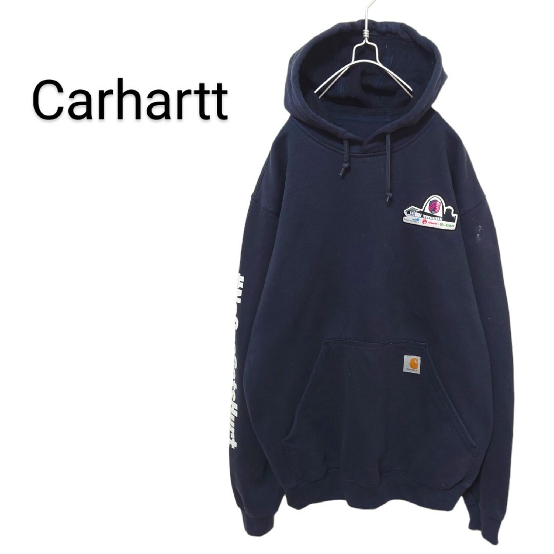 Carhartt カーハート 刺繍 企業 希少 フルジップ ナイロンジャケット Carhartt カーハート 刺繍 企業 希少 フルジップ ナイロンジャケット