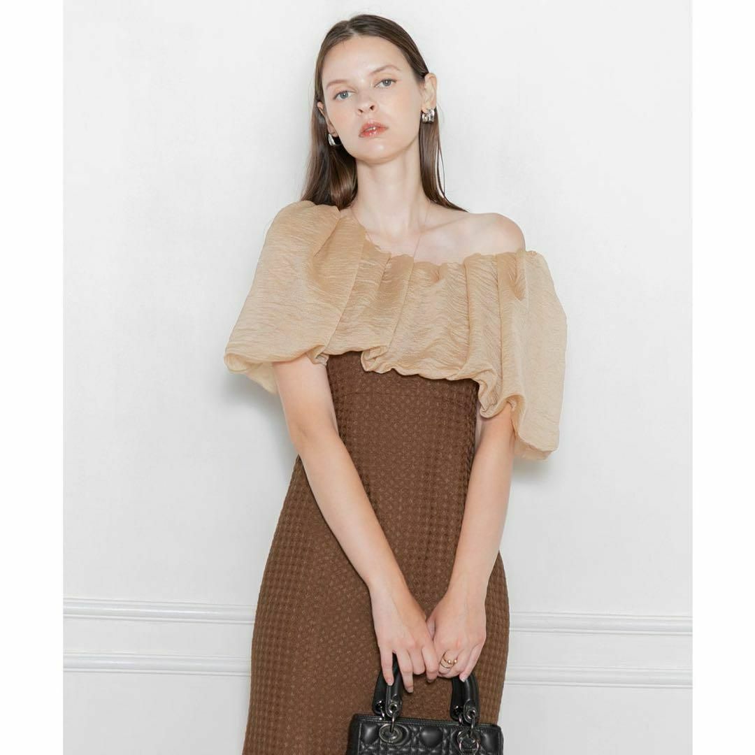 新品　オフショルダー　カラードレス　結婚式　お呼ばれ　オケージョン Leja