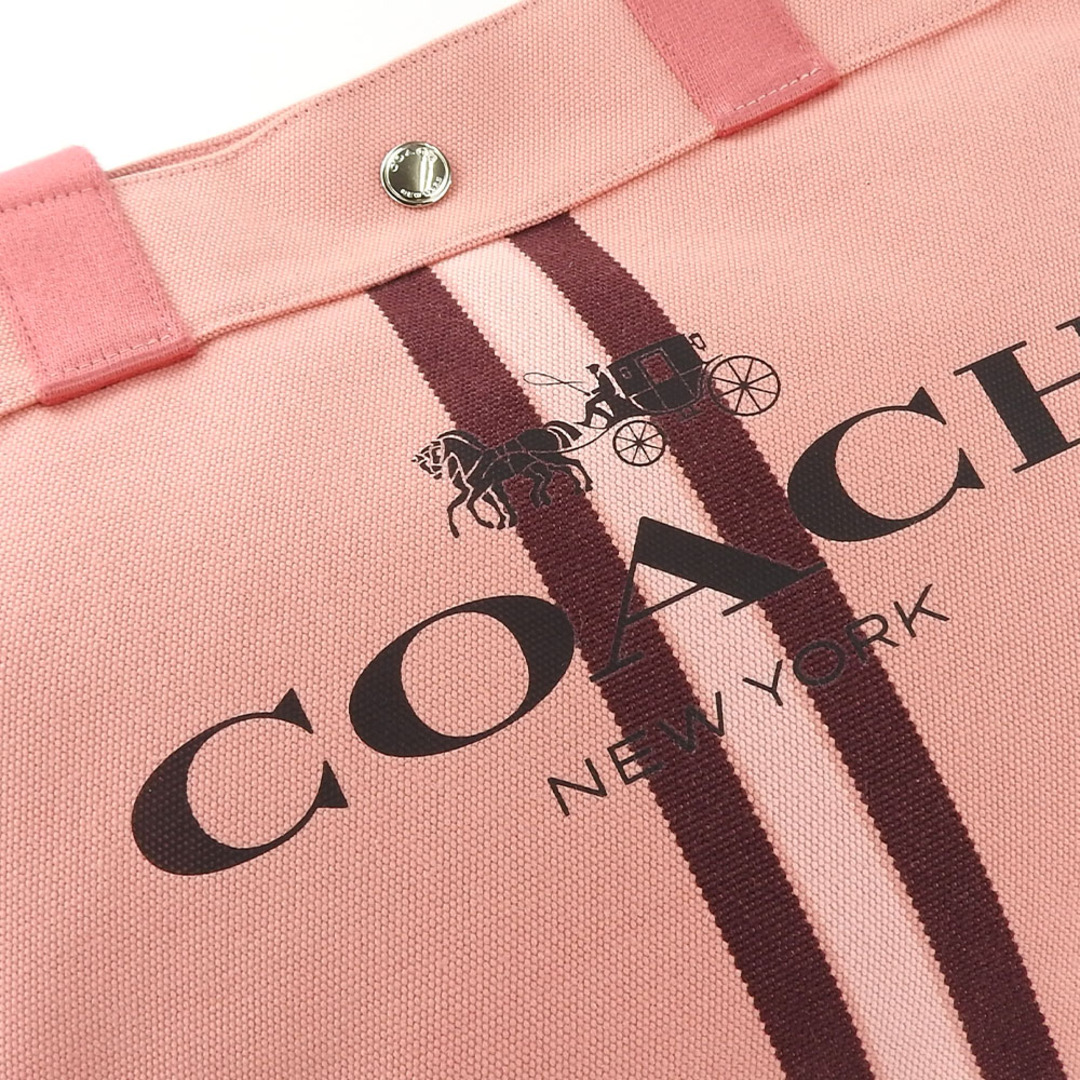 COACH - 【中古】 コーチ トートバッグ 391 キャンバス ピンク