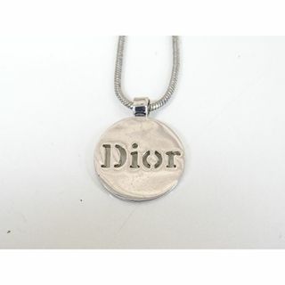 クリスチャンディオール(Christian Dior)のM藤147 / Dior ネックレス Diorロゴ ラウンド シルバーカラー(ネックレス)