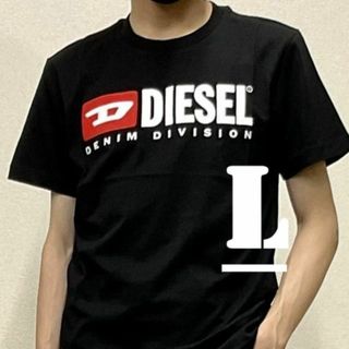 ディーゼル(DIESEL)のDIESEL　T-DIEGOR-DIV　A03766　L　Tシャツ　ロゴ　ブラッ(Tシャツ/カットソー(半袖/袖なし))