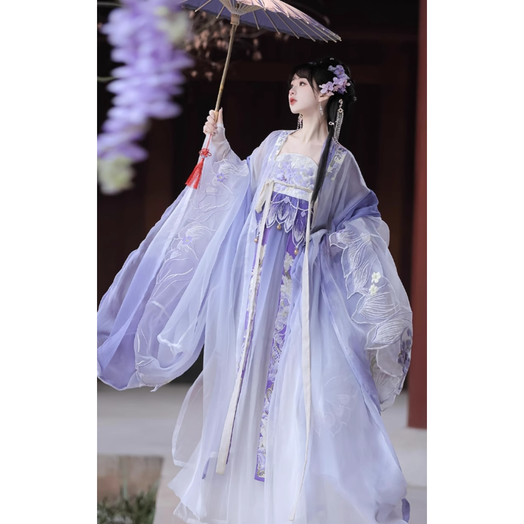 霁月瑶光 魏晋風 刺繍入り 仙女服 中華漢服　H35＃ 霁月瑶光 魏晋風 刺繍入り 仙女服 中華漢服H35＃