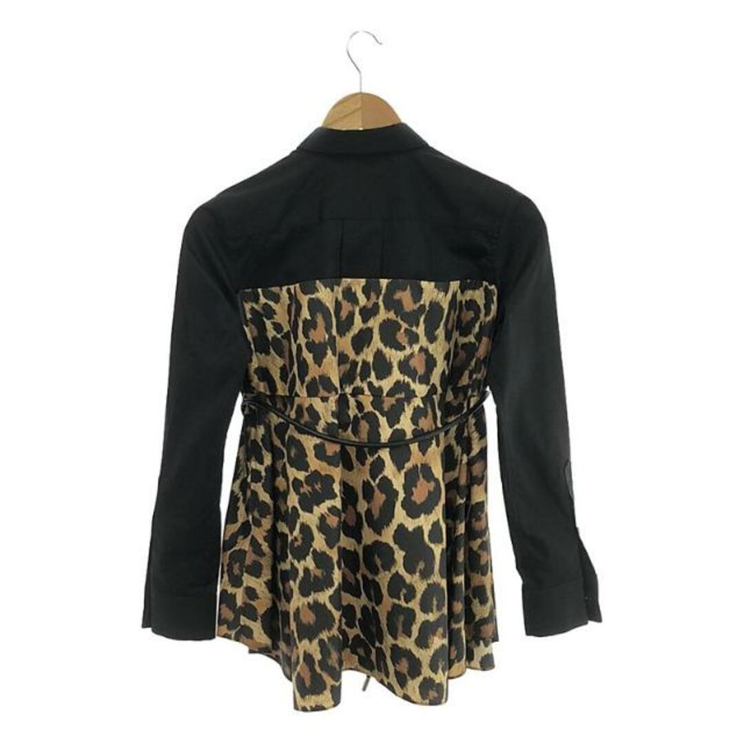 sacai - sacai / サカイ | Leopard Print Belted Hybrid Shirt sacai - sacai / サカイ | Leopard Print Belted Hybrid Shirt