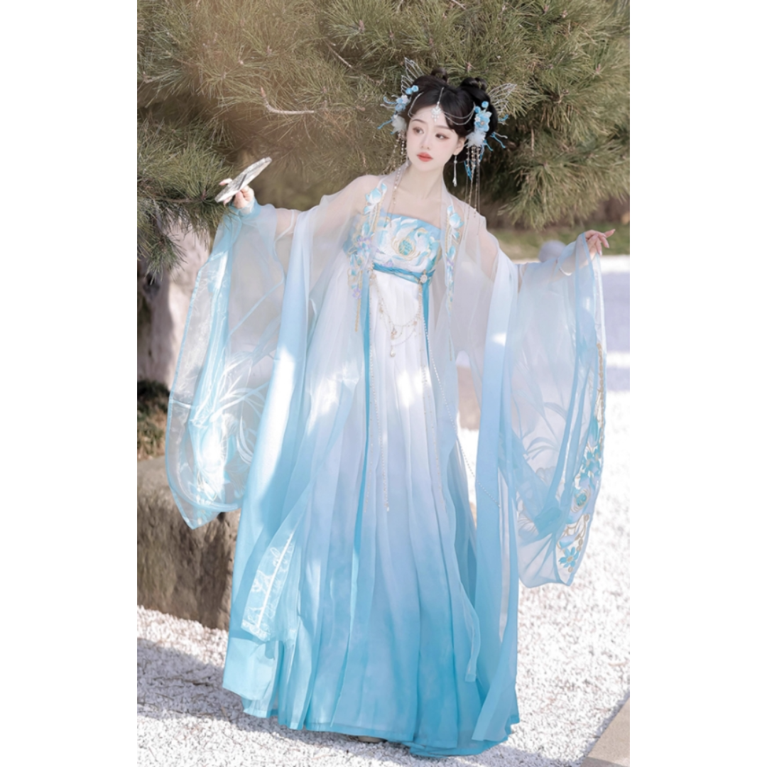 醉芙蓉 訶子 斉胸襦裙 刺繍入り 仙女服 中華漢服 H23# 醉芙蓉 訶子 斉胸襦裙 刺繍入り 仙女服 中華漢服 H23#