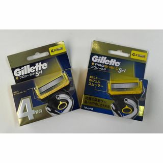 ジレット(Gillette)の新品未開封 ジレット プロシールド替刃4コ入 2個セット 2713(カミソリ)