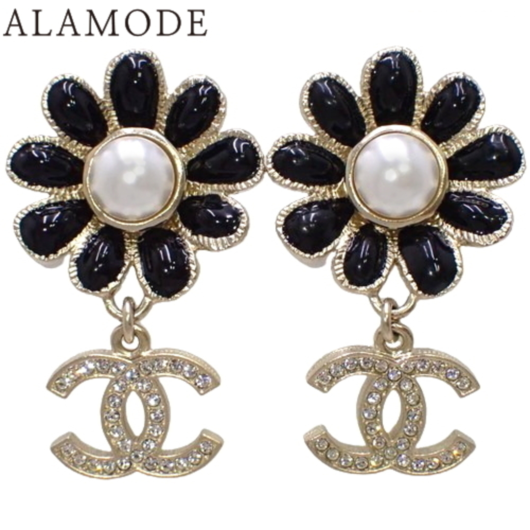 CHANEL(シャネル) ココマーク フラワー パール ピアス メタル CHANEL(シャネル) ココマーク フラワー パール ピアス メタル