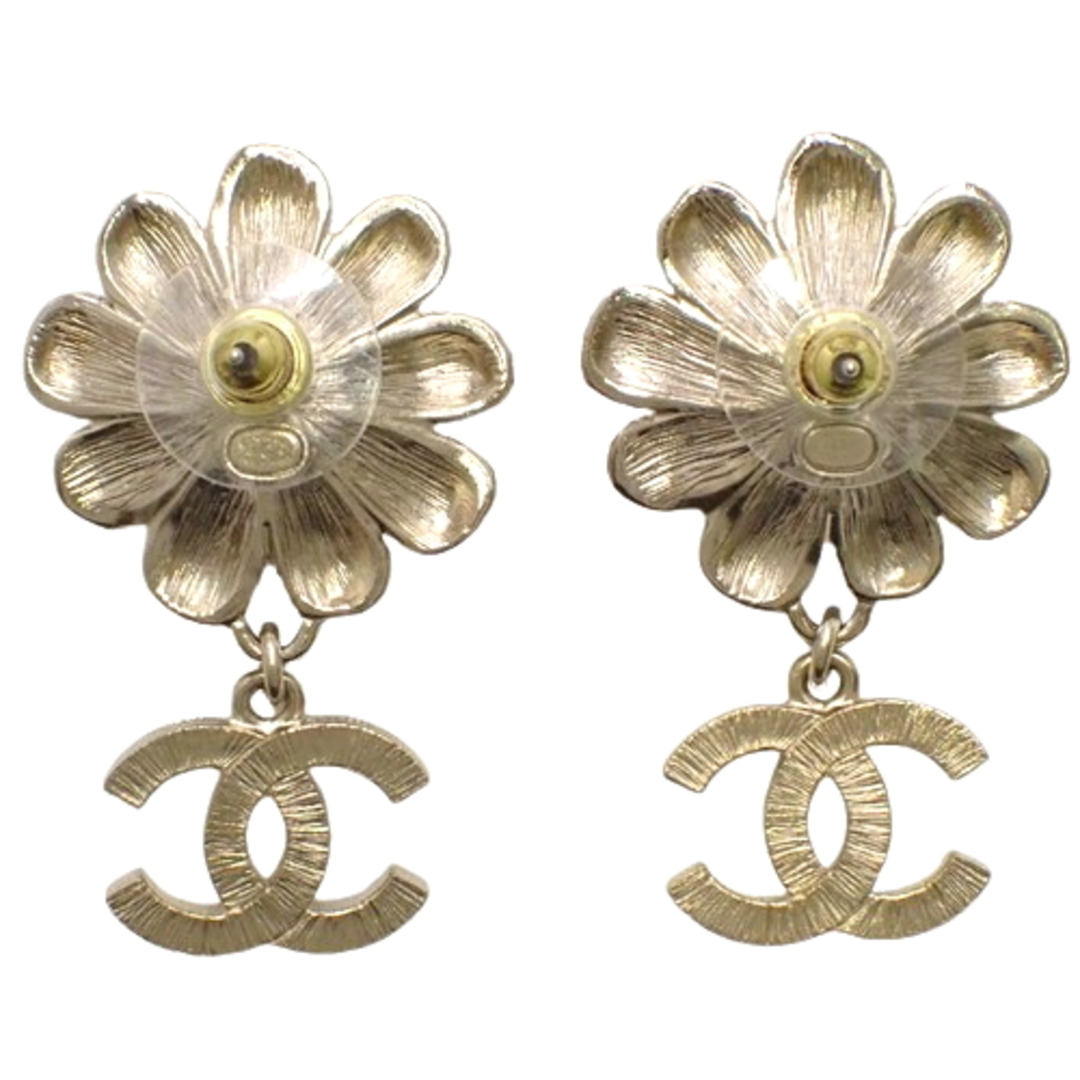 CHANEL(シャネル) ココマーク フラワー パール ピアス メタル CHANEL(シャネル) ココマーク フラワー パール ピアス メタル
