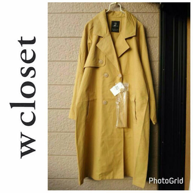 w closet(ダブルクローゼット)の新品定価7,452円♡ダブルクローゼット♡トレンチコート レディースのジャケット/アウター(トレンチコート)の商品写真