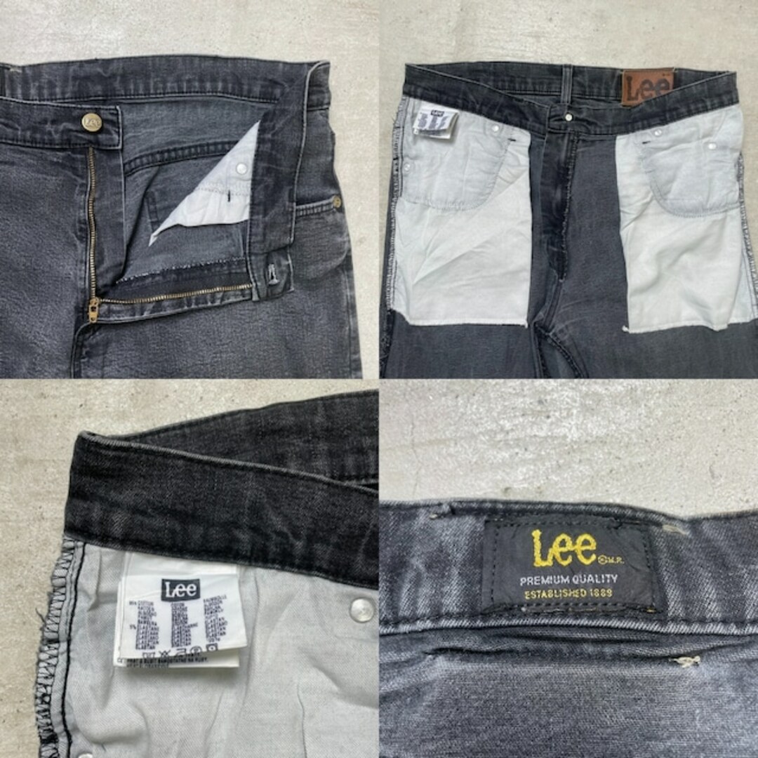 Lee - 00年代 Lee リー ブラックデニムパンツ ストレートデニム Lee - 00年代 Lee リー ブラックデニムパンツ ストレートデニム