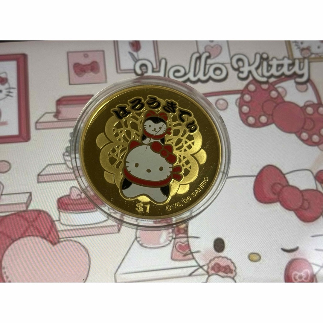 2006年発行 ツバル エリザベス女王 純銀1オンス記念銀貨「ハローキティ」 2006年発行 ツバル エリザベス女王 純銀1オンス記念銀貨「ハロー