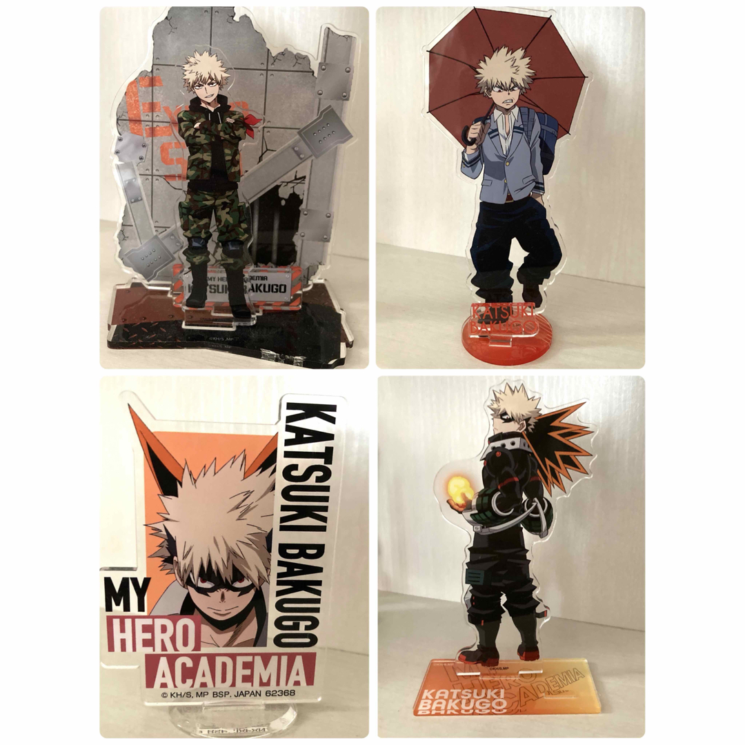 爆豪勝己☆アクスタ☆グッズまとめ売り☆ヒロアカ☆4個セット 爆豪勝己☆アクスタ☆グッズまとめ売り☆ヒロアカ☆4個セット