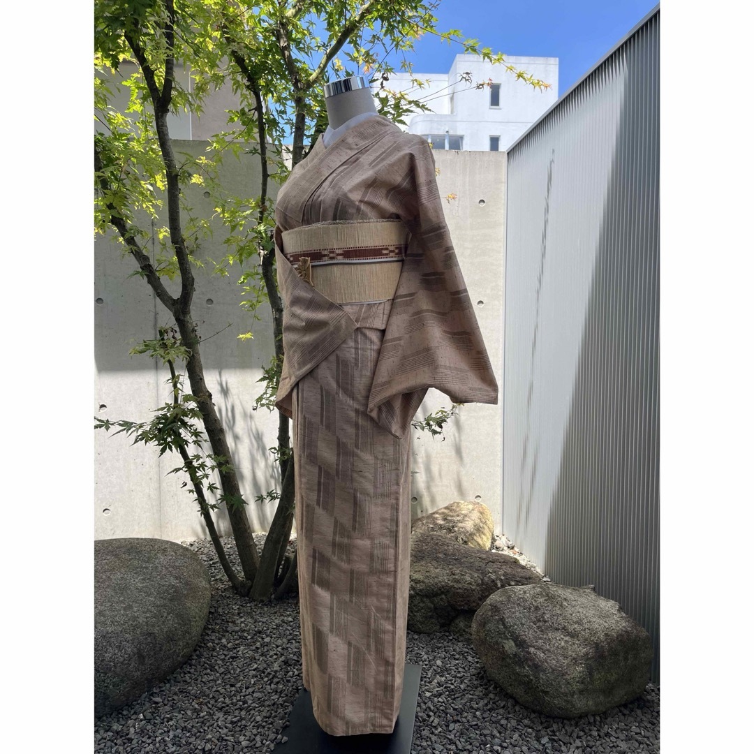 単衣紬 白鷹山ぜんまい織 元禄 単衣紬 白鷹山ぜんまい織 元禄