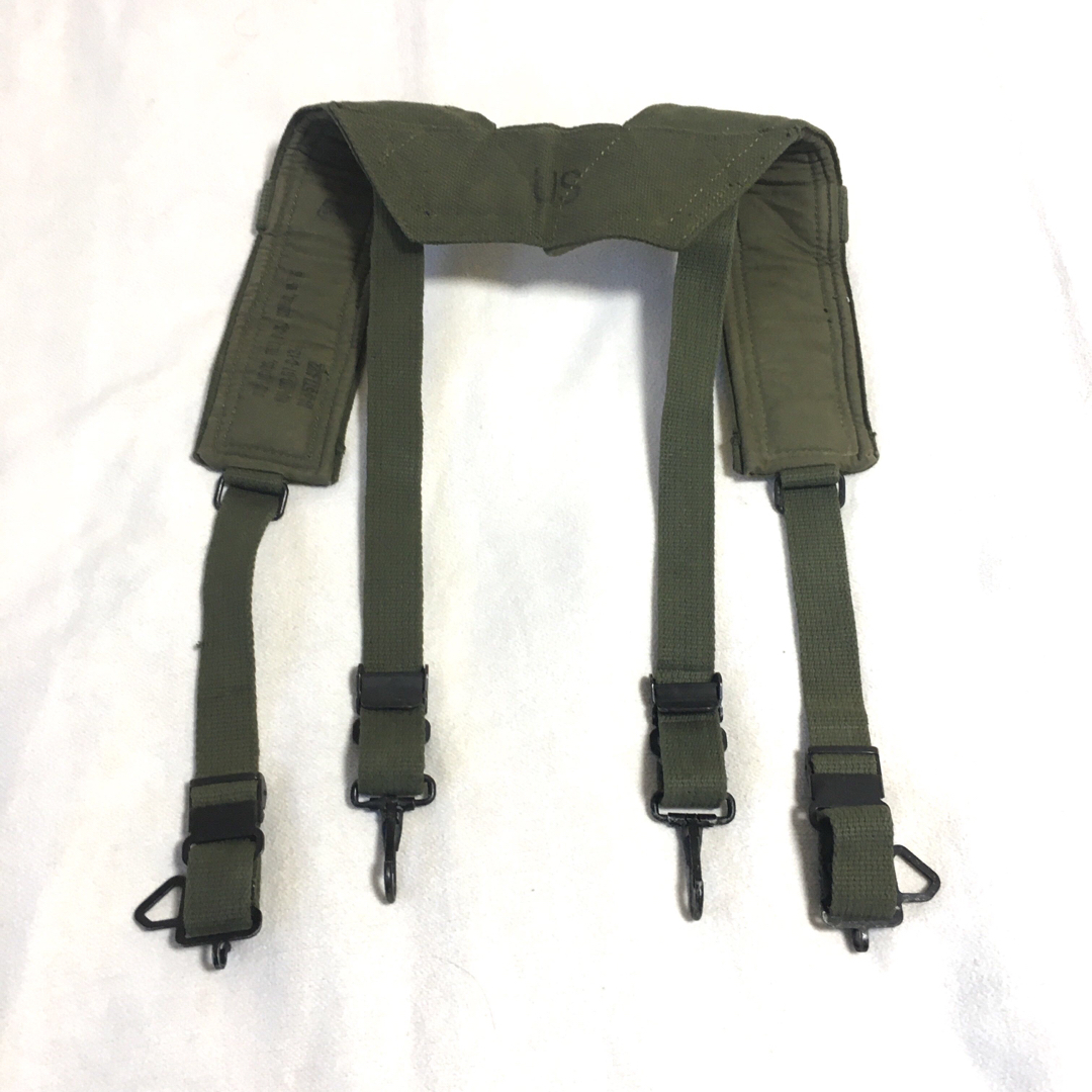 米陸軍ベトナム戦争M-1956型コットン製H型サスペンダー希少品 錬 米陸軍ベトナム戦争M-1956型コットン製H型サスペンダー希少品 錬