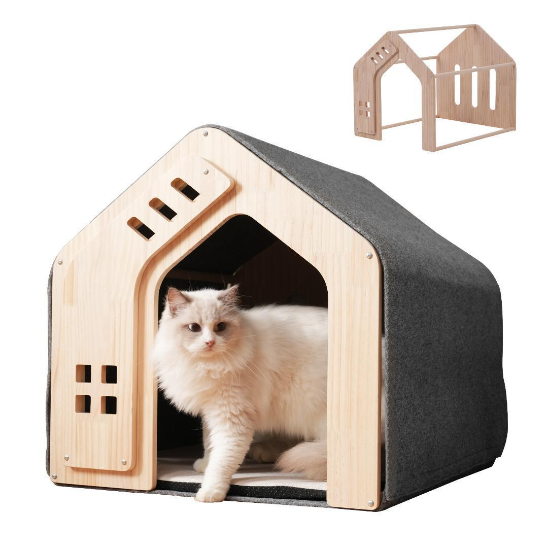 ペットハウス ペットケージ 猫犬小屋 天然木製 犬室内猫犬三角 ペットハウス ペットケージ 猫犬小屋 天然木製 犬室内猫犬三角