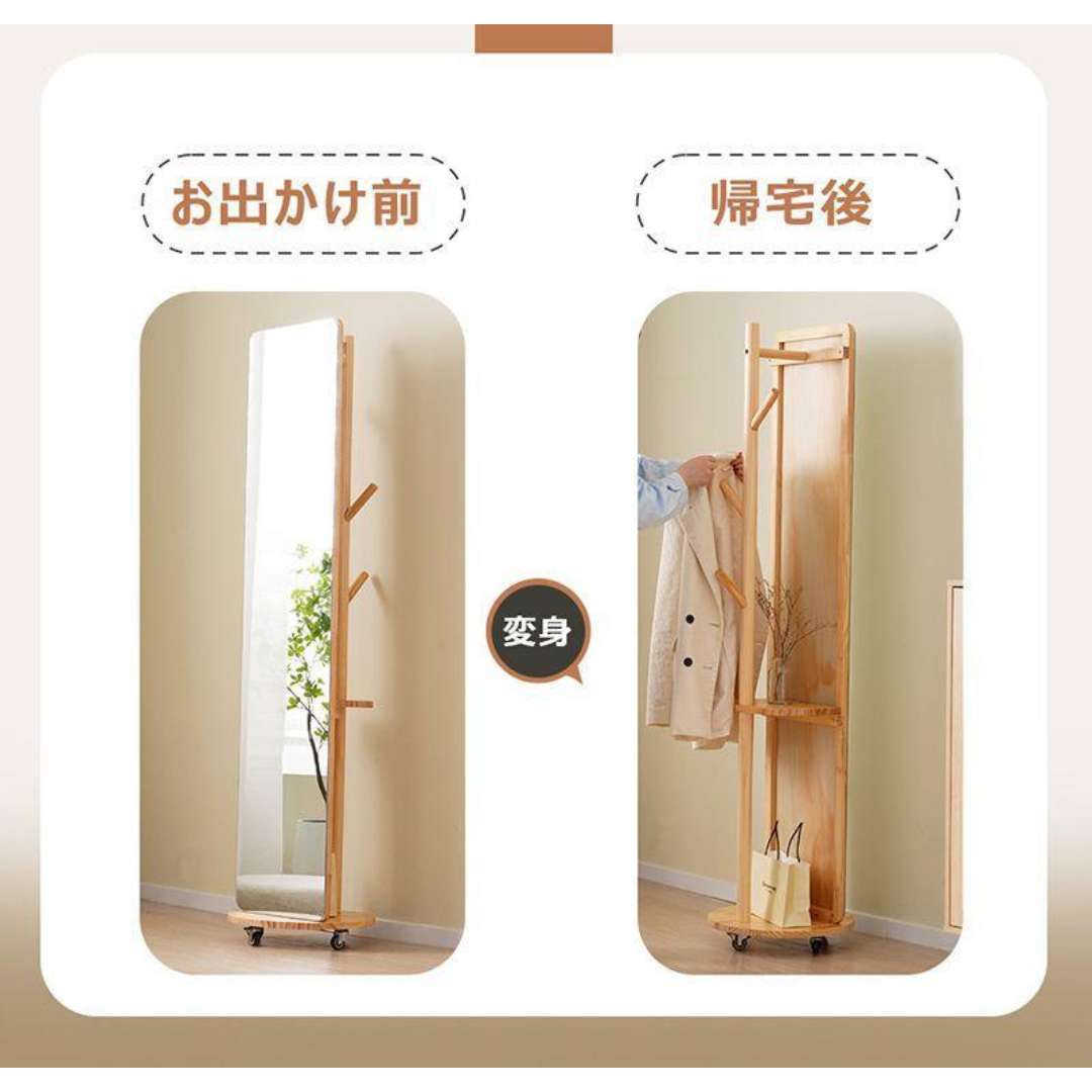 鏡 姿見 玄関全身おしゃれ ハンガーラック収納スタンド回転 DIY 鏡 姿見 玄関全身おしゃれ ハンガーラック収納スタンド回転 DIY