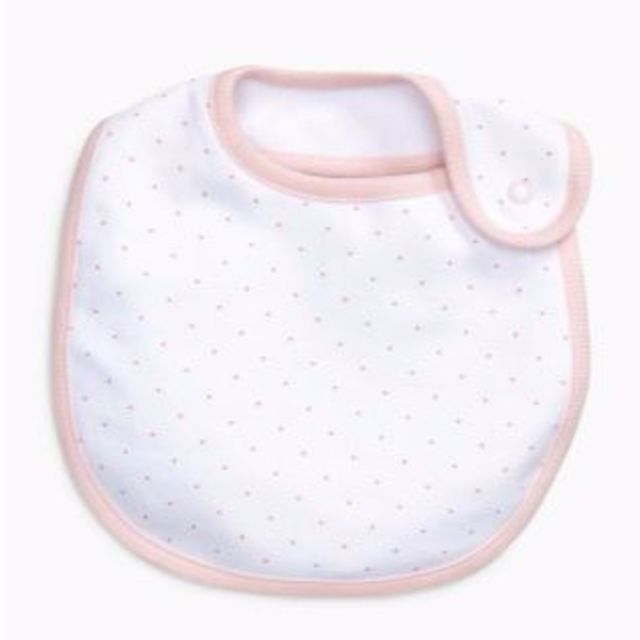 NEXT(ネクスト)の新品♡NEXTベビー♡ピンクよだれかけ4点セット　スタイ　ビブ　女の子　小花柄 キッズ/ベビー/マタニティのこども用ファッション小物(ベビースタイ/よだれかけ)の商品写真