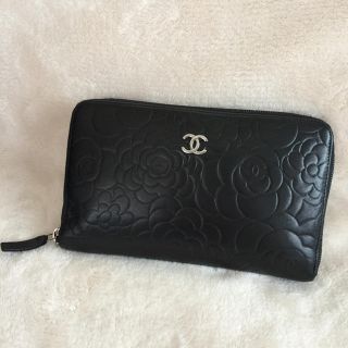 シャネル(CHANEL)の正規品 CHANEL シャネル ラウンドファスナー長財布 ウォレット ラムスキン(財布)