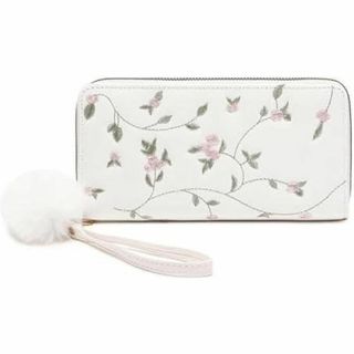 新品 財布 レディース 長財布 刺繍 花柄 カード入れ 小銭入れ(財布)