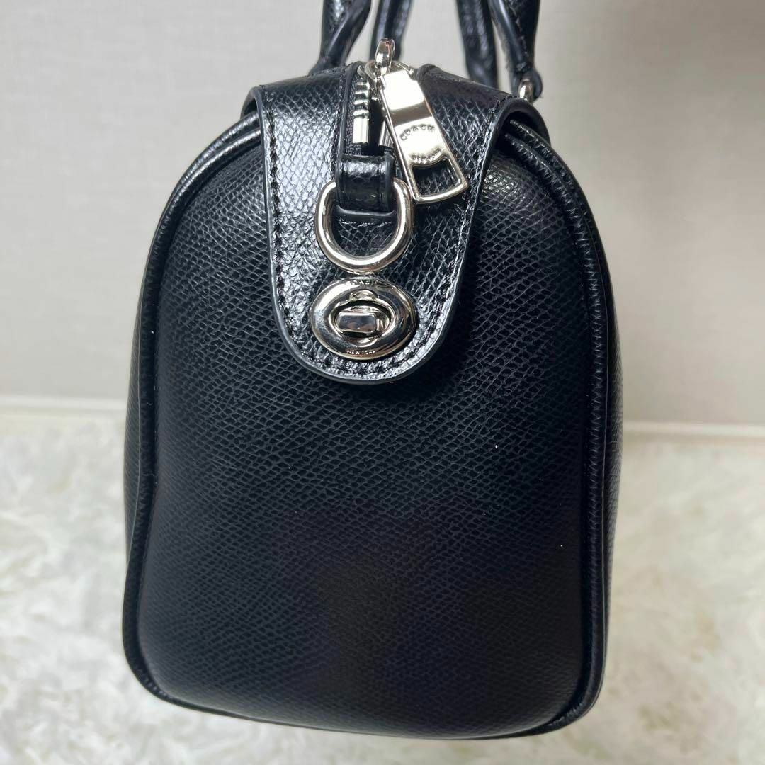 COACH - 極美品✨ COACH ショルダーバッグ ミニボストン レザー COACH - 極美品✨ COACH ショルダーバッグ ミニボストン レザー