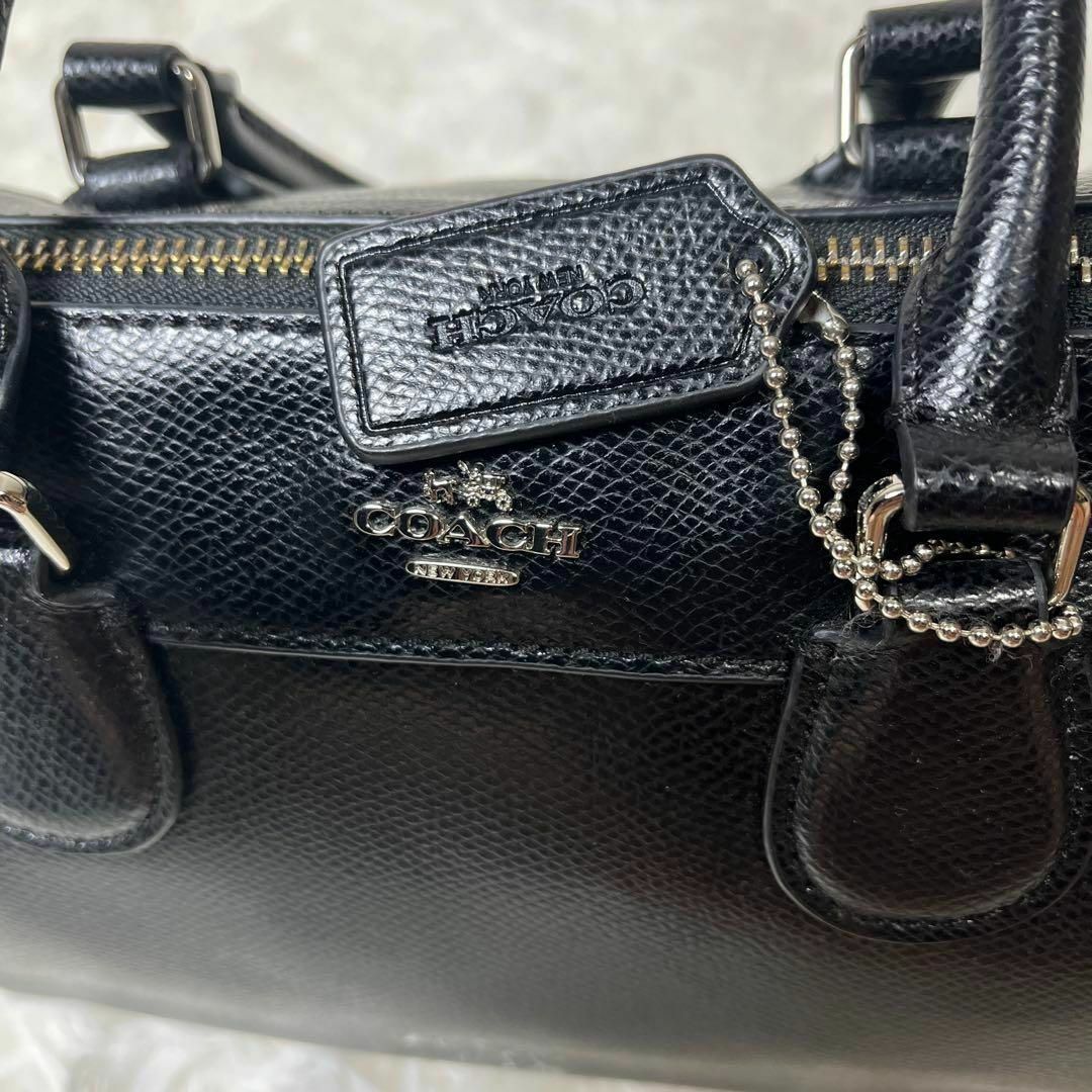 COACH - 極美品✨ COACH ショルダーバッグ ミニボストン レザー COACH - 極美品✨ COACH ショルダーバッグ ミニボストン レザー